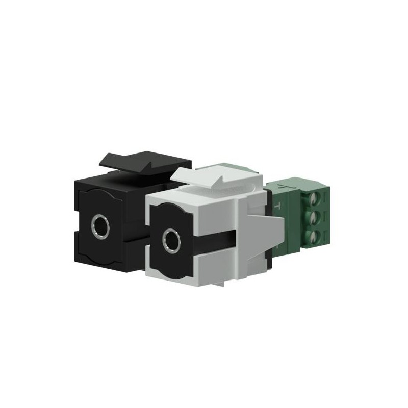 Procab VCK315/B Keystone adapter - 3.5 mm Jack female - 3-p terminal block Black